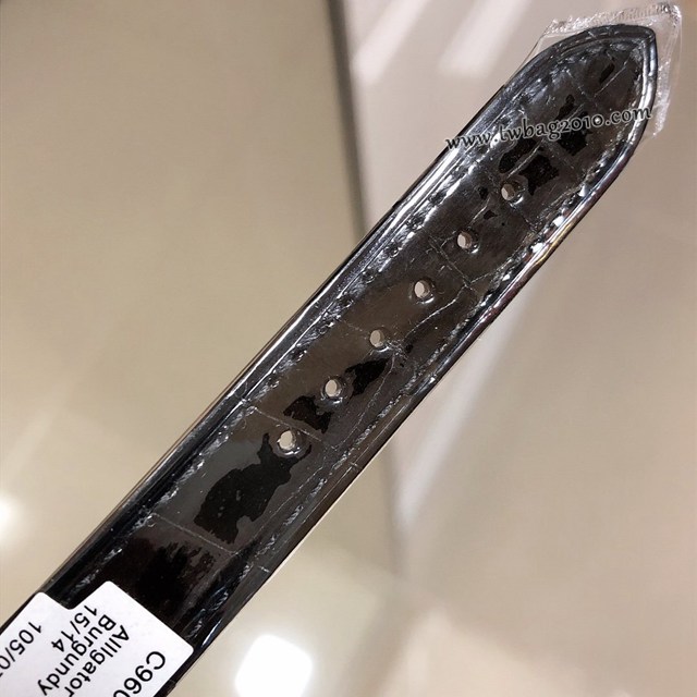 蕭邦情人限量版-躍動的心石英鱷魚皮女士腕表 蕭邦快樂鑽系列女表  gjs2237